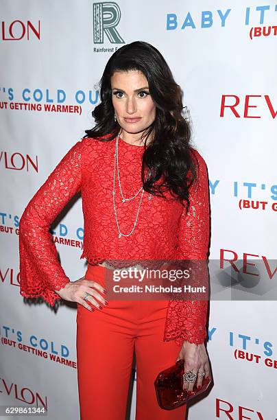 Actress Idina Menzel attends "Baby It's Cold Outside" - The 2016 Revlon Holiday Concert for The Rainforest Fund Gala at JW Marriott Essex House on...