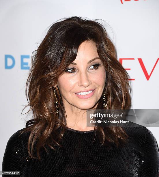 Actress Gina Gershon attends "Baby It's Cold Outside" - The 2016 Revlon Holiday Concert for The Rainforest Fund Gala at JW Marriott Essex House on...