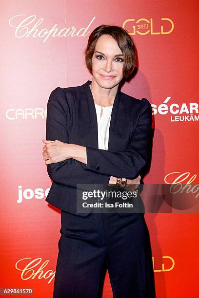 German actress Anouschka Renzi attends the 22th Annual Jose Carreras Gala on December 14, 2016 in Berlin, Germany.