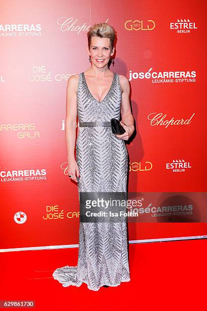 German actress Alexandra Rietz attends the 22th Annual Jose Carreras Gala on December 14, 2016 in Berlin, Germany.