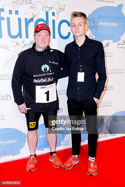 Iron man Joey Kelly and Luke Christopher attend the 22th Annual Jose Carreras Gala on December 14, 2016 in Berlin, Germany.