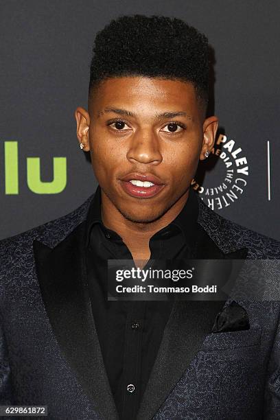 Bryshere Y. Gray attends the Paley Center For Media Presents Premiere Of BET's "The New Edition Story" at The Paley Center for Media on December 14,...