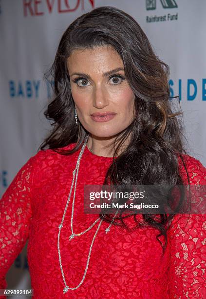 Actress/Singer Idina Menzel attends the "Baby It's Cold Outside" 2016 Revlon Holiday Concert For The Rainforest Fund Gala at JW Marriott Essex House...