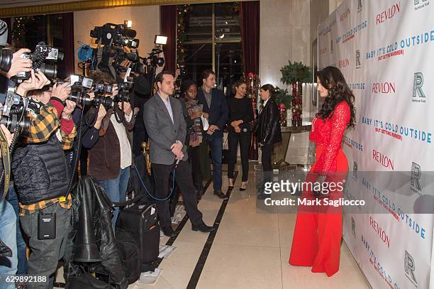 Actress/Singer Idina Menzel attends the "Baby It's Cold Outside" 2016 Revlon Holiday Concert For The Rainforest Fund Gala at JW Marriott Essex House...
