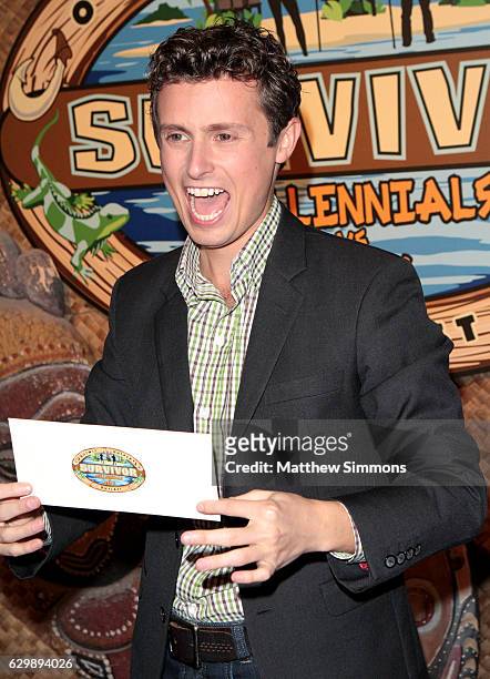 Survivor: Millennials vs. Gen X winner Adam Klein attends CBS's "Survivor: Millennials Vs. Gen X" season finale at CBS Televison City on December 14,...