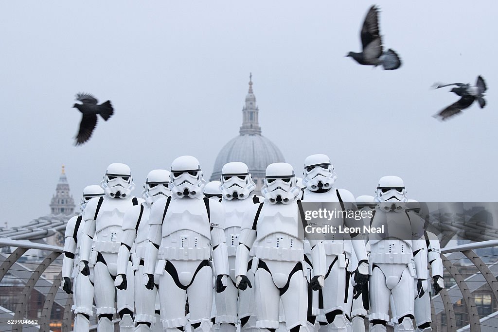 Stormtroopers Greet Commuters On The Millennium Bridge