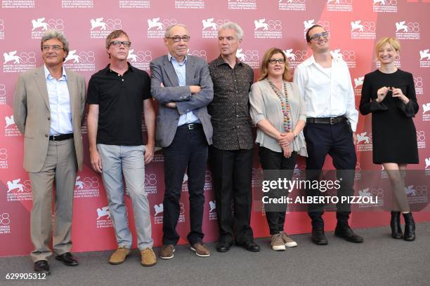 The Jury of Venezia 68, Italian director Mario Martone, US film director Todd Haynes, French film director Andre Techine, US artist and singer David...