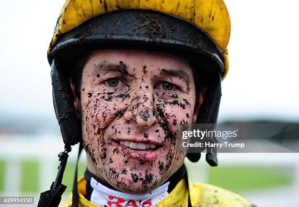 Jockey Robert Dunne at Exeter Racecourse on December 15 2016 in Exeter, England.