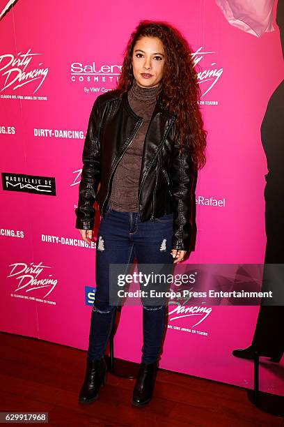 Yohana Cobo attends the premiere of the musical 'Dirty Dancing' on December 14, 2016 in Madrid, Spain.