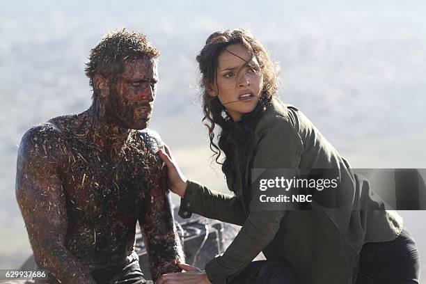 The Beast Forever" Episode 101-- Pictured: Oliver Jackson Cohen as Lucas, Adria Arjona as Dorothy --