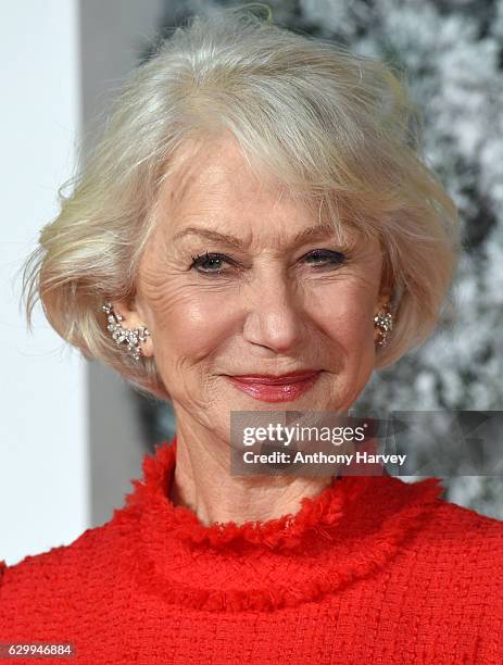 Helen Mirren attends the European Premiere of "Collateral Beauty" at Vue Leicester Square on December 15, 2016 in London, England.