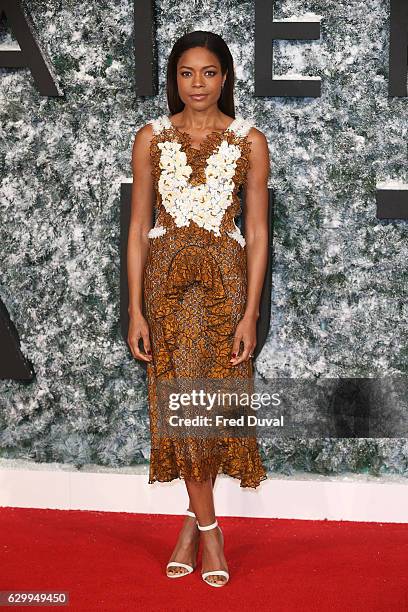 Naomie Harris attends the European Premiere of "Collateral Beauty" at Vue Leicester Square on December 15, 2016 in London, England.