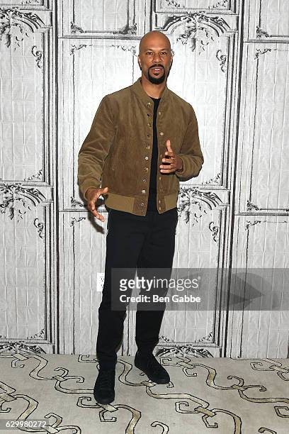 Actor/Rapper Common attends AOL BUILD to discuss "The 13th" Ava Duvernay's documentary at AOL HQ on December 15, 2016 in New York City.