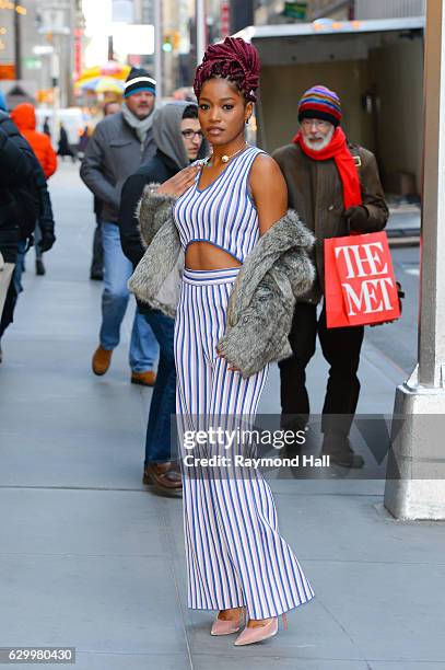 Actress/Singer Keke Palmer is seen walking in Soho on December 15, 2016 in New York City.