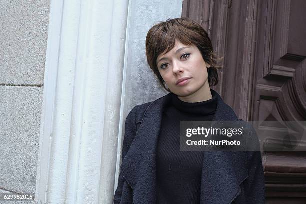 The actress Anna Castillo poses during a session of photos on December 15, 2016 in Madrid, Spain.