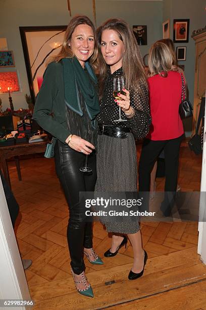 Nicole Maendler and Yasemin Loher during the Mon Muellerschoen & Vestiaire Collective charity auction benefit fo 'Tribute to Bambi' Foundation on...