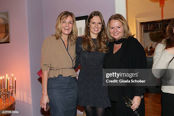 Mon Muellerschoen, Katrin Berben and Daniela Wuebbeke during the Mon Muellerschoen & Vestiaire Collective charity auction benefit fo 'Tribute to...