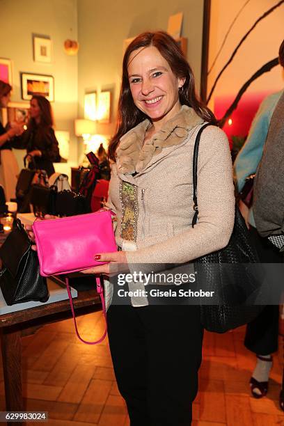 Annette Roeckl, owner of Roeckl, during the Mon Muellerschoen & Vestiaire Collective charity auction benefit fo 'Tribute to Bambi' Foundation on...