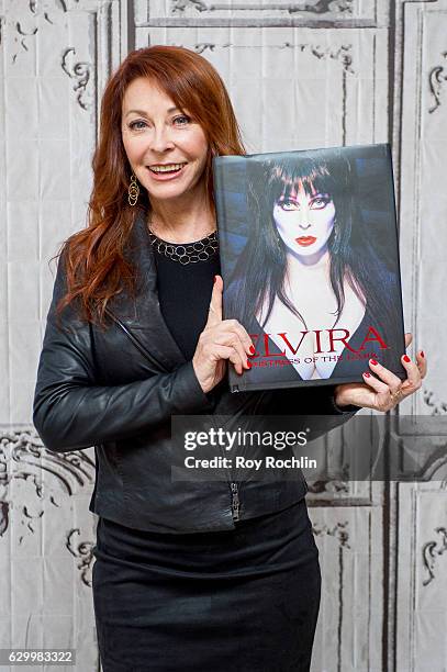 Cassandra Peterson discusses "Elvira, Mistress Of The Dark" at AOL HQ on December 15, 2016 in New York City.