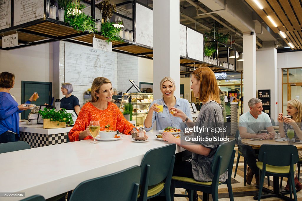 Friends Eating Lunch