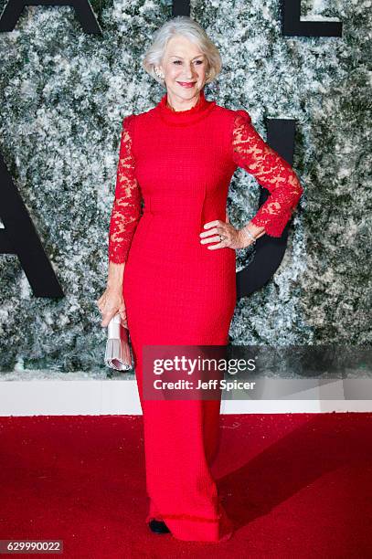 Helen Mirren attends the European Premiere of "Collateral Beauty" at Vue Leicester Square on December 15, 2016 in London, England.