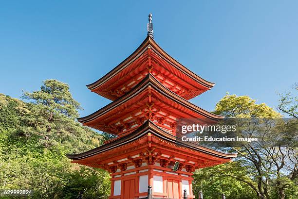 Koyasu Pagoda at Kiyomizudera, Kiyomizu-dera Temple, Kyoto, Japan.