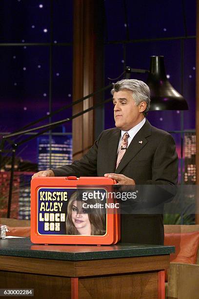 Episode 2775 -- Pictured: Host Jay Leno during the "Back to School Products" segment on September 10, 2004 --