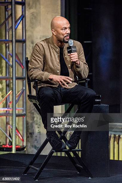 Rapper Common discusses "The 13th" with The Build Series at AOL HQ on December 15, 2016 in New York City.