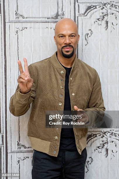 Rapper Common discusses "The 13th" with The Build Series at AOL HQ on December 15, 2016 in New York City.