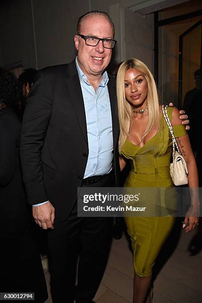 Def Jam CEO Steve Bartels and model Fanny Neguesha attend The 2016 Def Jam Holiday Party sponsored by VH1 "The Breaks," Champs Sports, Tanqueray 10 &...