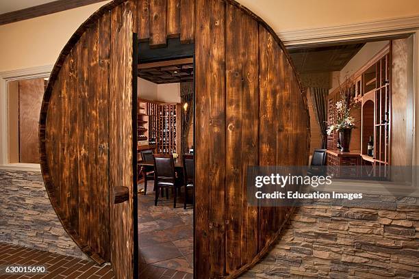 David's Restaurant front entrance and dining room, Amelia Island, FL.