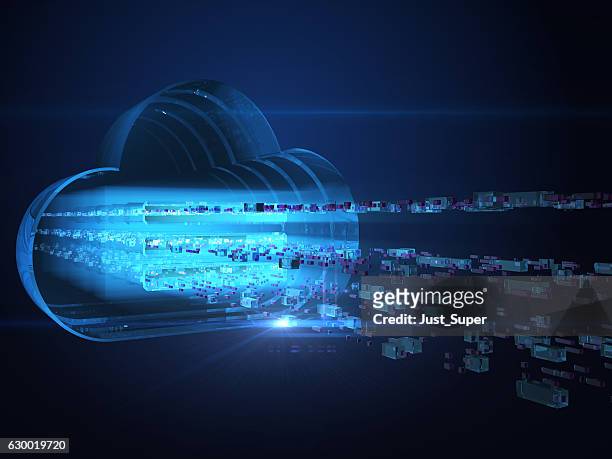 il cloud computing  - cloud computing foto e immagini stock
