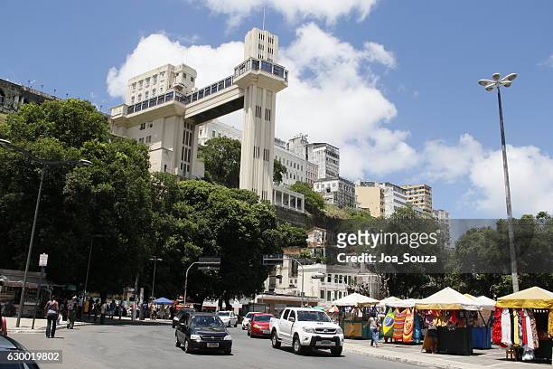 historic center / salvador - ba - lacerda elevator stock pictures, royalty-free photos & images