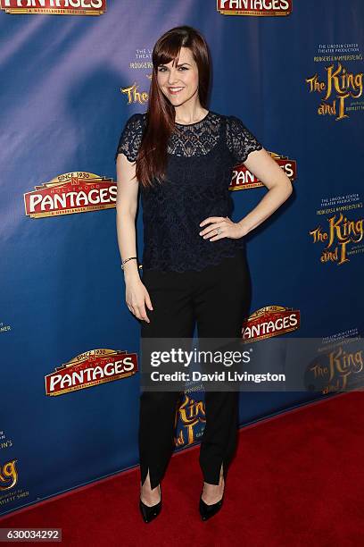 Actress Sara Rue arrives at the Opening Night of The Lincoln Center Theater's Production Of Rodgers and Hammerstein's "The King and I" at the...