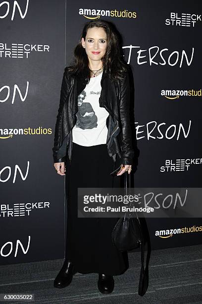Winona Ryder attends the New York Special Screening of Amazon Studios and Bleecker Street's "Paterson" at Landmark Sunshine Theater on December 15,...