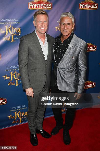 Actor Greg Louganis and Johnny Chaillot arrive at the Opening Night of The Lincoln Center Theater's Production Of Rodgers and Hammerstein's "The King...