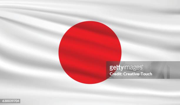 japan  - japanische flagge stock-grafiken, -clipart, -cartoons und -symbole