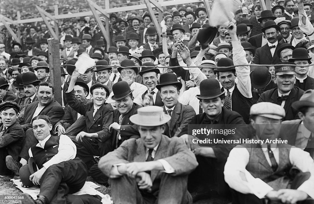 Crowd at Baseball Game, New York Giants versus Chicago Cubs, Polo Grounds, New York City