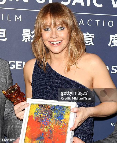 Bryce Dallas Howard attends the 21st Annual Huading Global Film Awards - press room held at The Theatre at Ace Hotel on December 15, 2016 in Los...