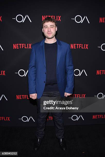 Emory Cohen attends the premiere of Netflix's "The OA" at the Vista Theatre on December 15, 2016 in Los Angeles, California.