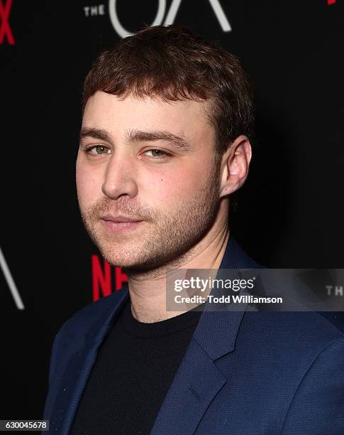 Emory Cohen attends the premiere of Netflix's "The OA" at the Vista Theatre on December 15, 2016 in Los Angeles, California.
