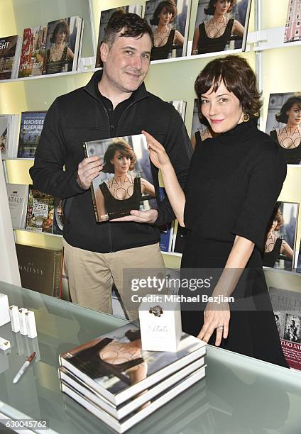 Author Manoah Bowman and actress Natasha Gregson Wagner attend a Holiday Shopping Benefit for The National Young Arts Foundation at Ron Robinson on...