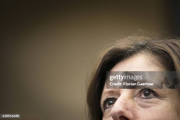 Malu Dreyer, SPD, prime minister of the German state of Rhineland-Palatinate, is pictured before the meeting of the Bundesrat on December 16, 2016 in...