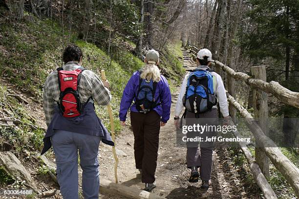 Women hikers at Newfound Gap.