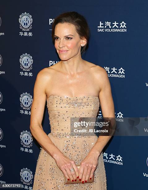 Actress Hilary Swank attends the 21st Annual Huading Global Film Awards on December 15, 2016 in Los Angeles, California.