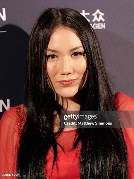 Singer Manika attends the 21st Annual Huading Global Film Awards at The Theatre at Ace Hotel on December 15, 2016 in Los Angeles, California.