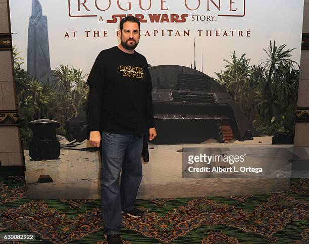 Ryan Liebowitz owner of Golden Apple Comics at the Opening Night Celebration Of Walt Disney Pictures And Lucasfilm's "Rogue One: A Star Wars Story"...