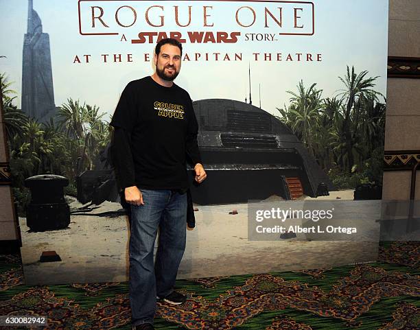 Ryan Liebowitz owner of Golden Apple Comics at the Opening Night Celebration Of Walt Disney Pictures And Lucasfilm's "Rogue One: A Star Wars Story"...