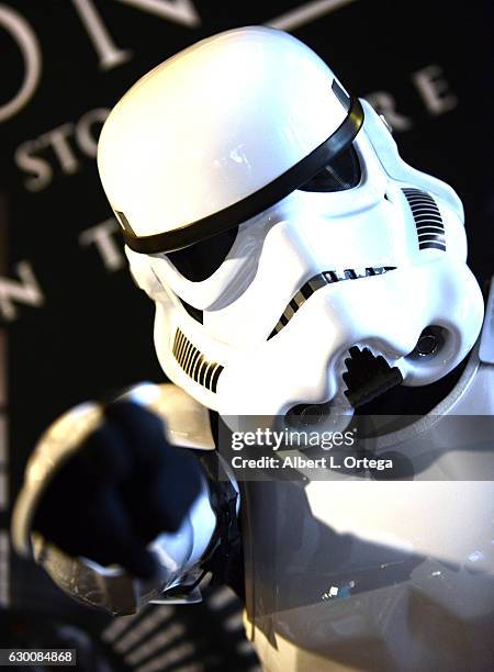 Storm Troopers at the Opening Night Celebration Of Walt Disney Pictures And Lucasfilm's "Rogue One: A Star Wars Story" At El Capitan Theatre held at...