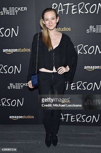 Actress Louisa Krause attends the New York screening of "Paterson" at Landmark Sunshine Cinema on December 15, 2016 in New York City.